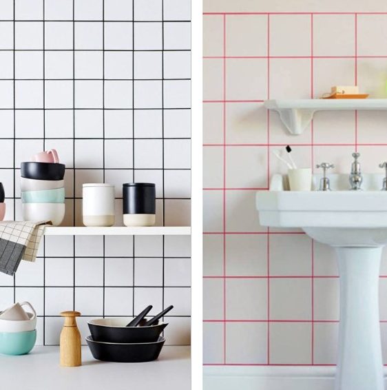 tendance déco quadrillage